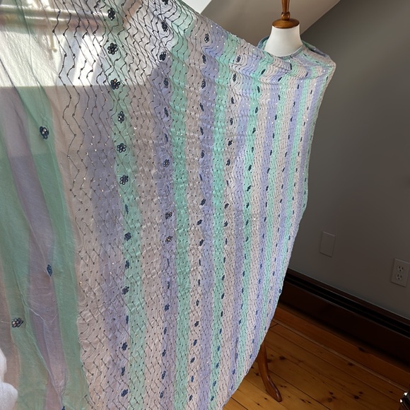 Vintage Ombré Ocean Sequined Wrap - Picture 7 of 13